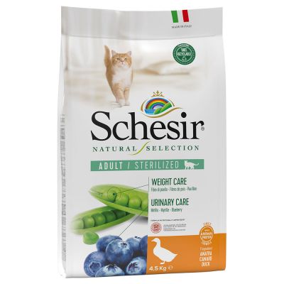 Schesir Natural Selection Adult Sterilized - ankka - 4,5 kg