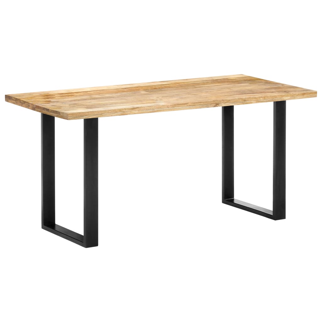 vidaXL Ruokapöytä 160x80x75 cm täysi mangopuu