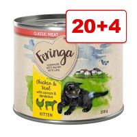 20 + 4 kaupan päälle! Feringa Menu Kitten 24 x 200 g - kalkkuna