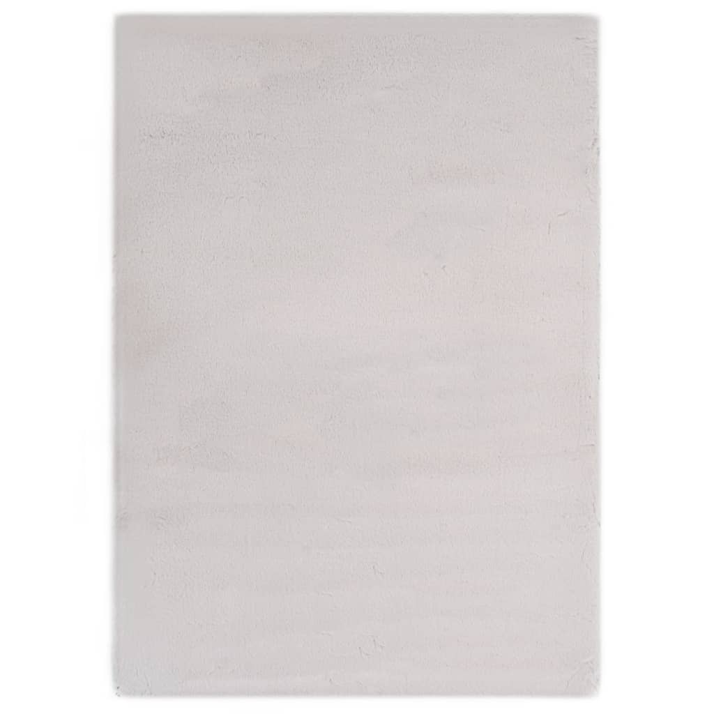 vidaXL Matto 80x150 cm jäniksen tekonahka harmaa