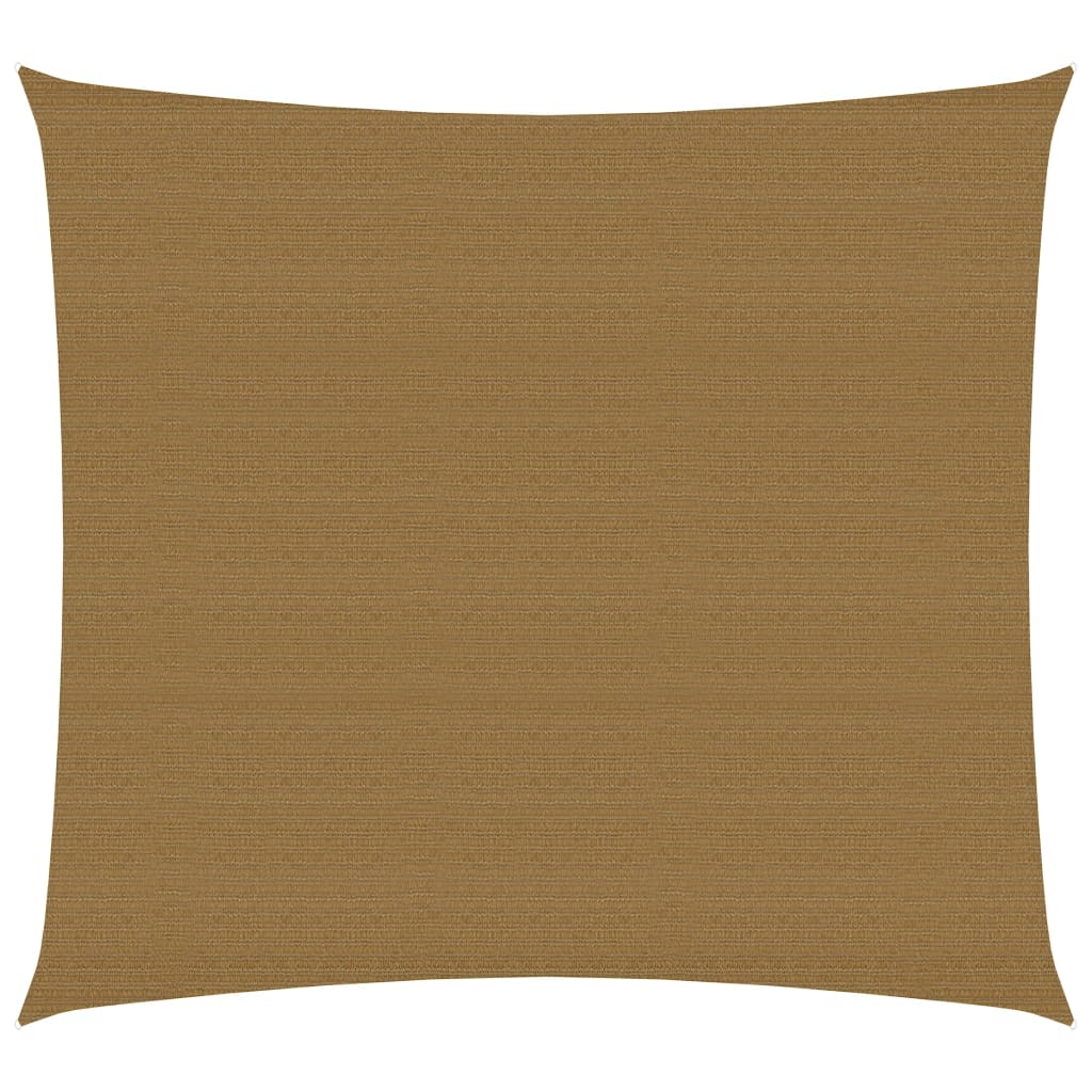 vidaXL Aurinkopurje 160 g/m² harmaanruskea 2,5x2,5 m HDPE
