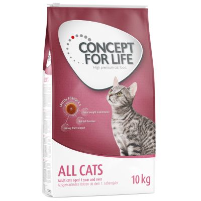 Concept for Life All Cats - paranneltu koostumus! - säästöpakkaus: 2 x 10 kg All Cats