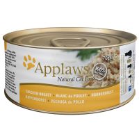 Applaws in Broth -kissanruoka 6 x 70 g - tonnikalafile & katkarapu