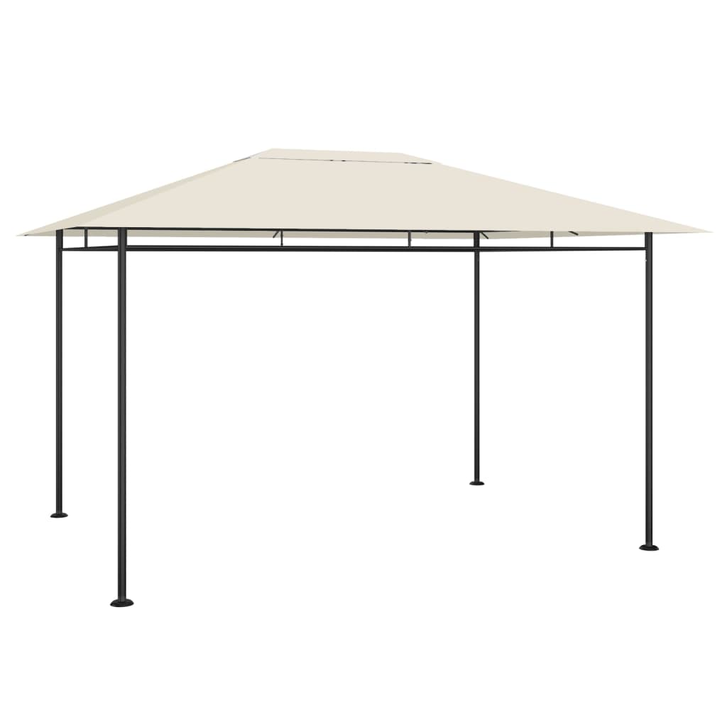 vidaXL Huvimaja 4x3x2,7 m harmaanruskea 180 g/m²