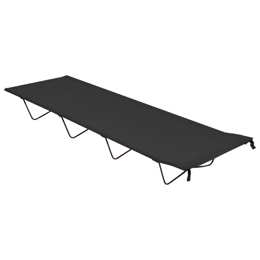 vidaXL Retkisänky 180x60x19 cm Oxford-kangas ja teräs musta