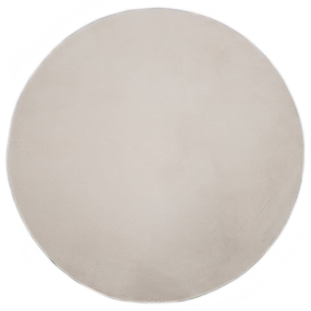 vidaXL Matto 80 cm jäniksen tekonahka kerma