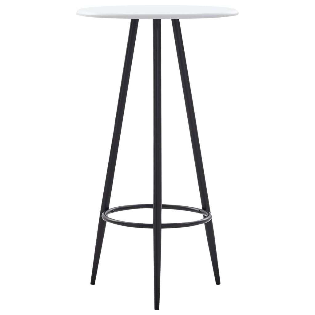 vidaXL Baaripöytä valkoinen 60x107,5 cm MDF