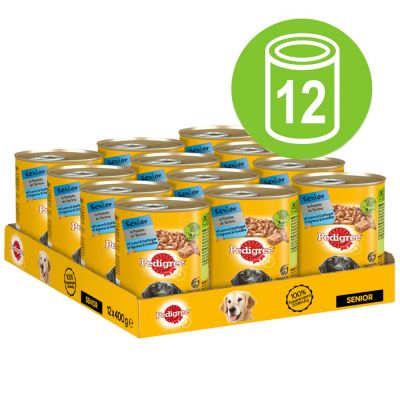 Pedigree Senior Classic 12 x 400 g - lammas & siipikarja