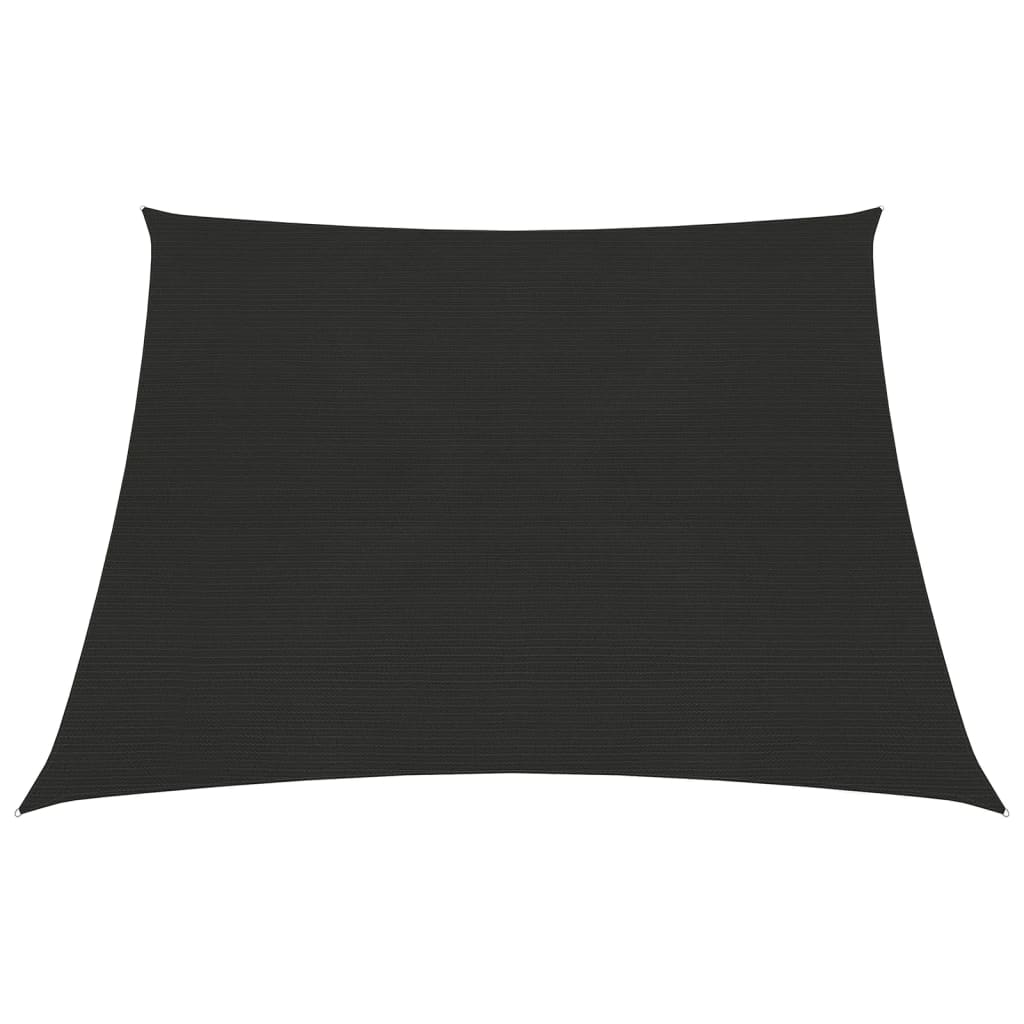 vidaXL Aurinkopurje 160 g/m² musta 3/4x2 m HDPE