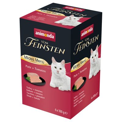 Animonda vom Feinsten Mild Menu Adult 6 x 100 g - kalkkuna + juusto