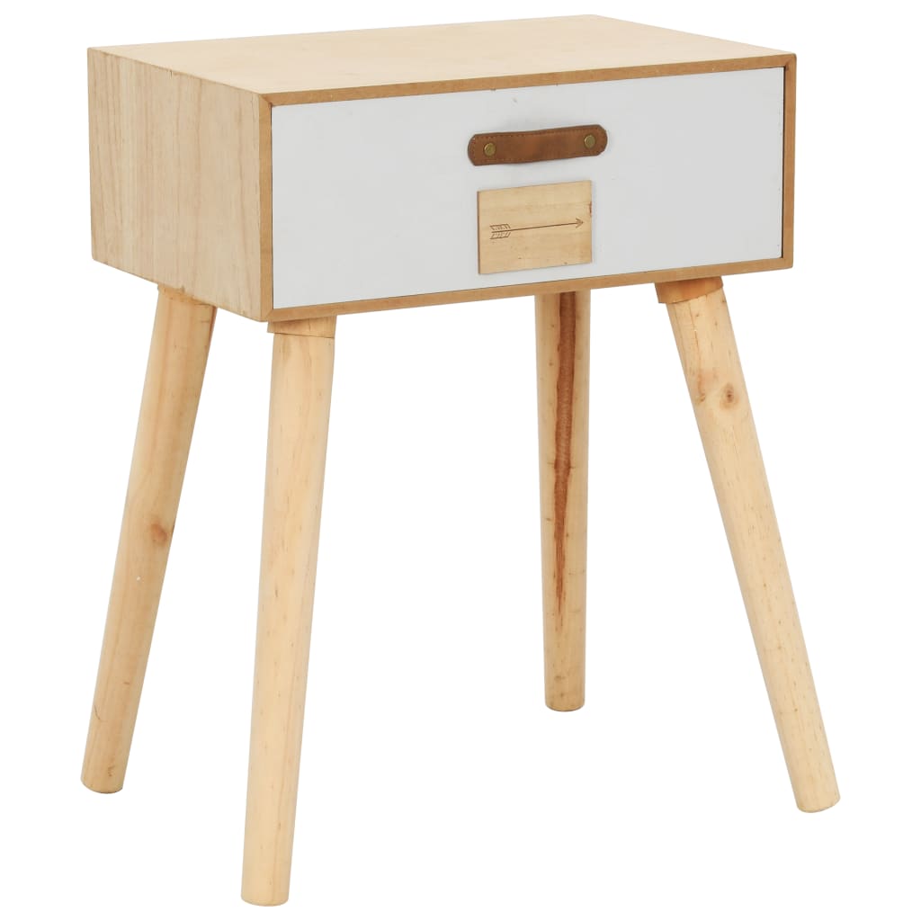 vidaXL Yöpöytä vetolaatikolla 44x30x58,5 cm täysi seesampuu