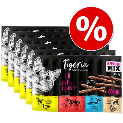 60 x 5 g Tigeria Sticks säästöhintaan! - kalkkuna & kani