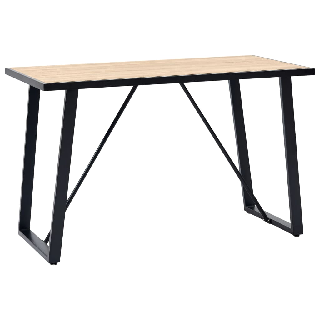 vidaXL Ruokapöytä tammi 120x60x75 cm MDF