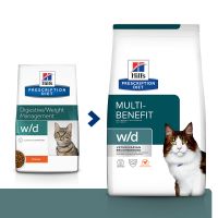 Hill´s Prescription Diet Feline w/d Digestive/Weight Management - kana - säästöpakkaus: 2 x 3 kg