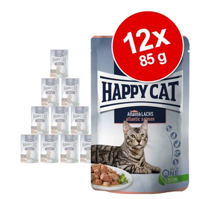 Happy Cat Pouch Meat in Sauce 12 x 85 g - mix II