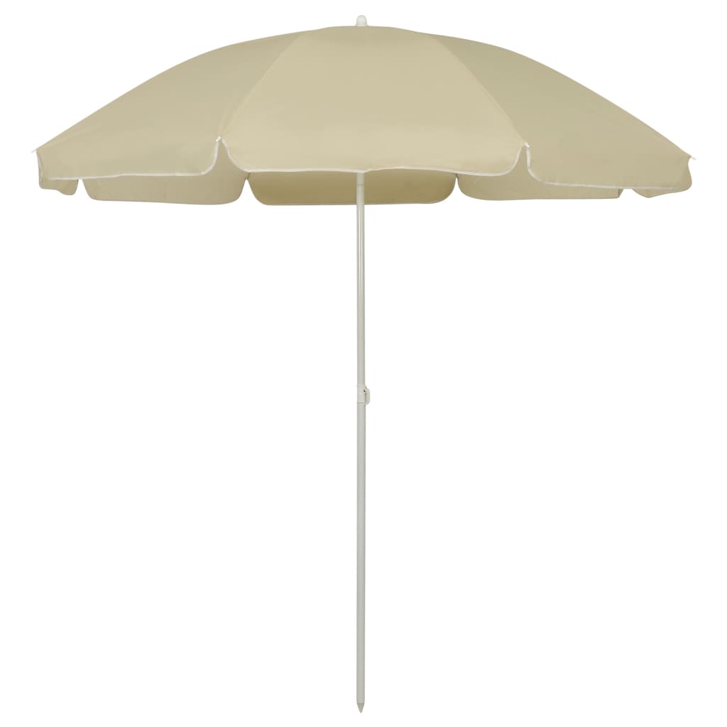 vidaXL Rantavarjo hiekankeltainen 240 cm