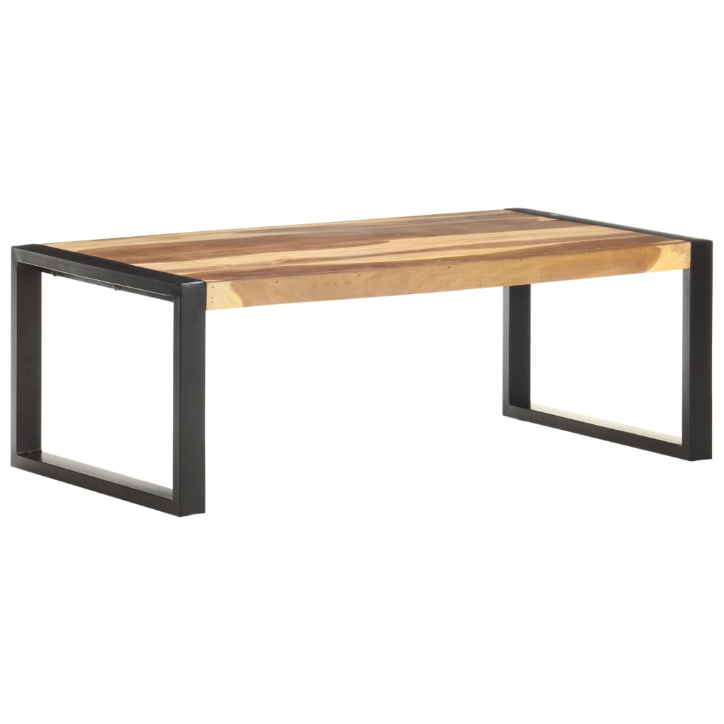 vidaXL Sohvapöytä 110x60x40 cm täysi seesamviimeistelty puu