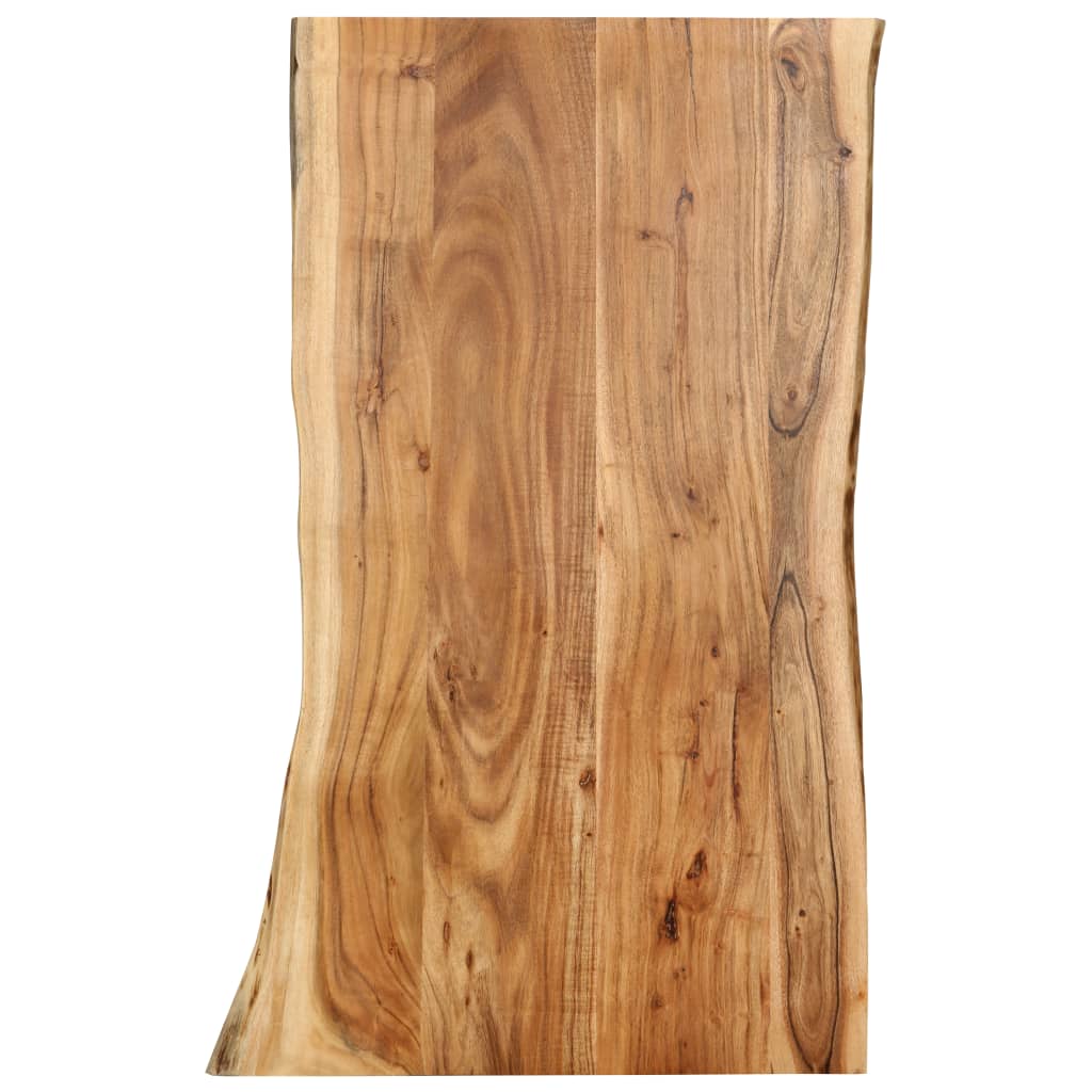 vidaXL Pöytälevy täysi akaasiapuu 100x(50-60)x2,5 cm