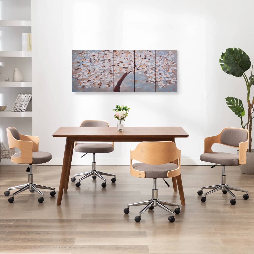 vidaXL Kanvaasitaulusarja kukkiva puu monivärinen 150 x 60 cm