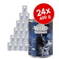 5 € alennusta! 24 x 400 g Wild Freedom -kissanruokaa - Farmlands - nauta & kana