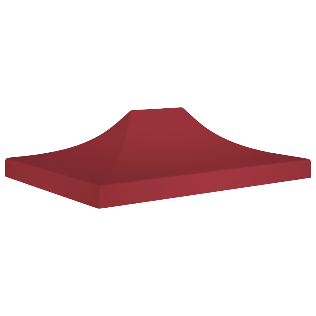 vidaXL Juhlateltan katto 4x3 m viininpunainen 270 g/m²