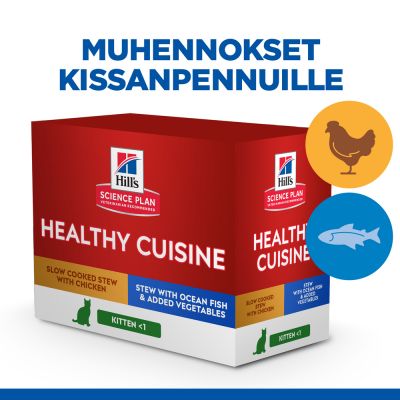 Hill's Science Plan Kitten Healthy Cuisine with Chicken & Ocean Fish - 16 x 80 g