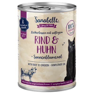 Sanabelle All Meat 6 x 400 g - lammas & nauta
