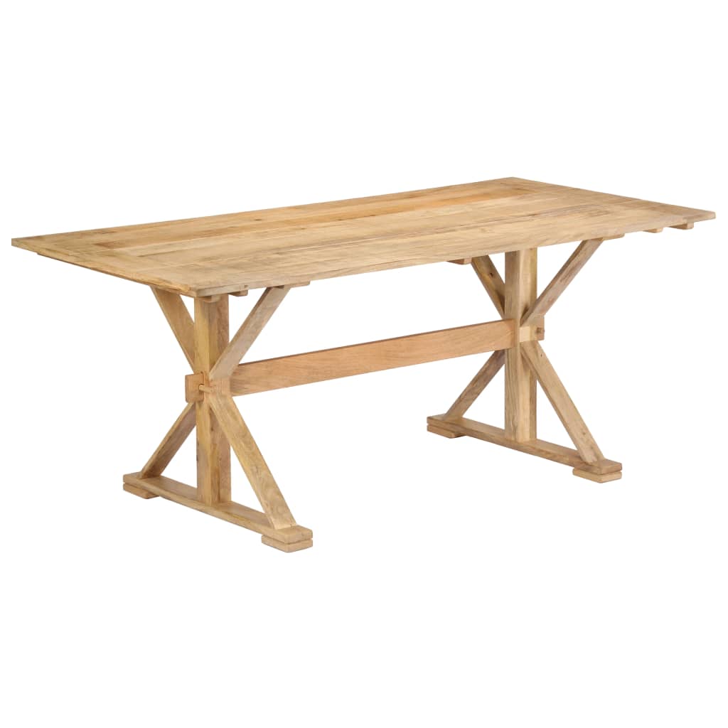 vidaXL Ruokapöytä 180x90x76 cm täysi mangopuu