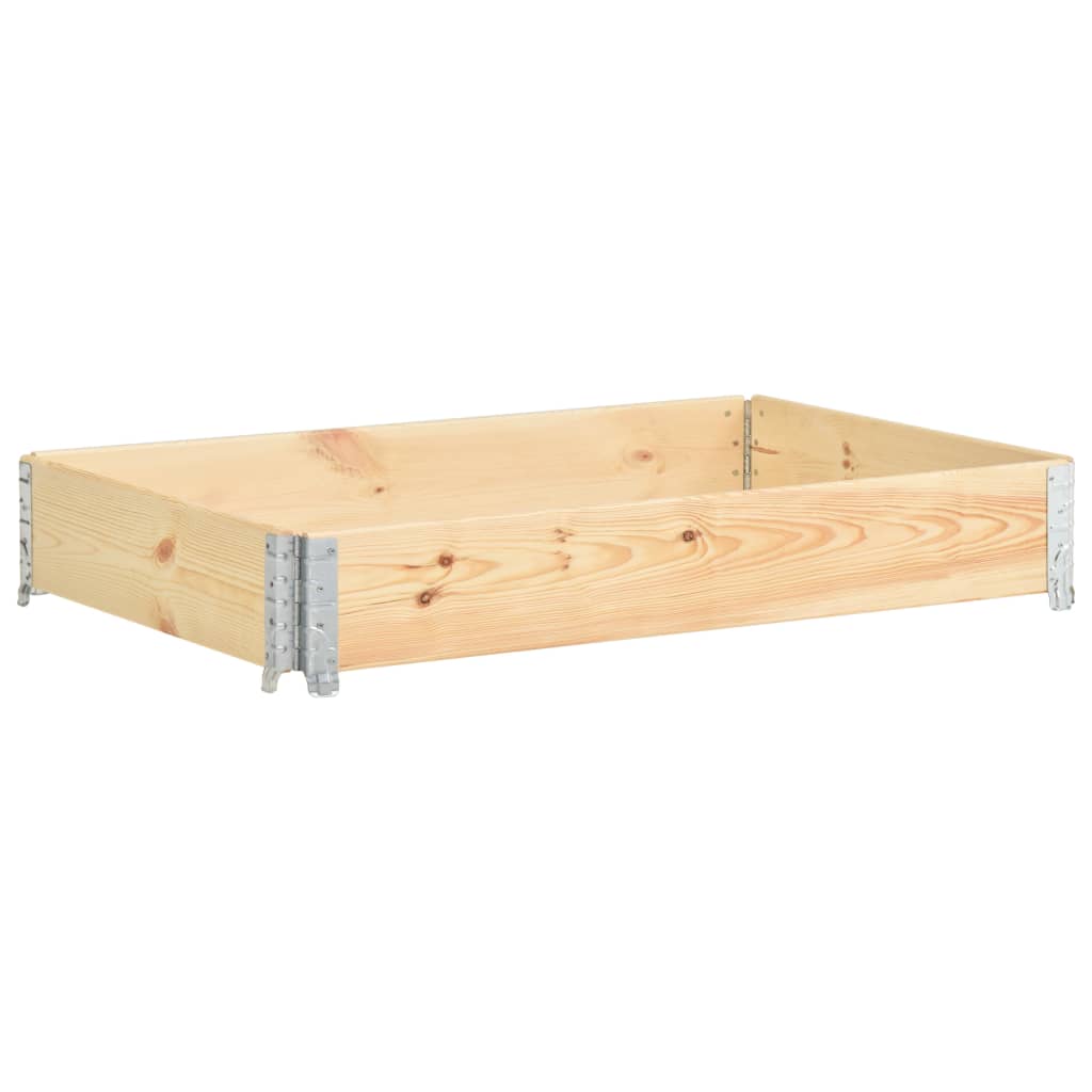 vidaXL Kuormalavan reunus 50x150 cm täysi mänty