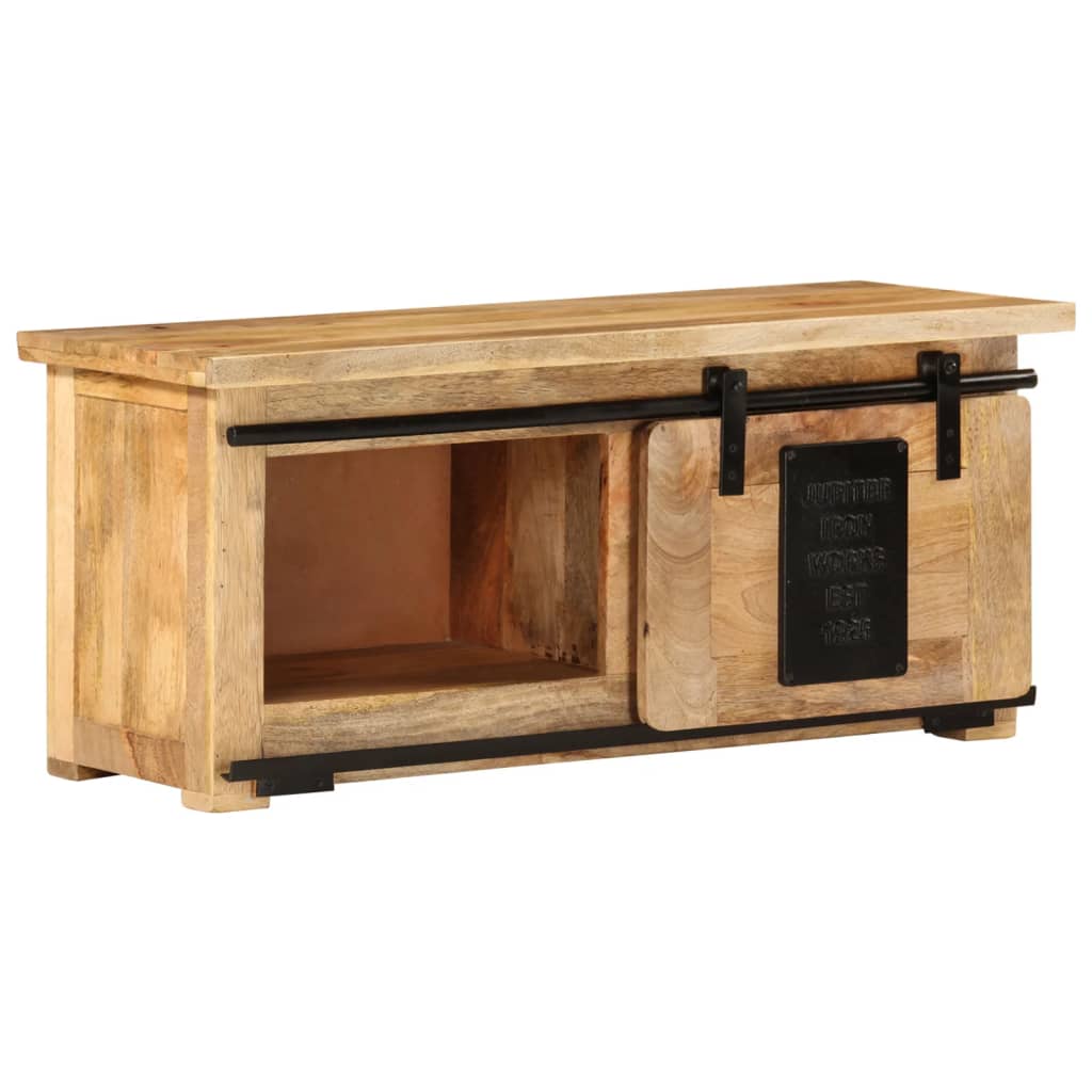 vidaXL TV-taso 90x35x40 cm täysi mangopuu