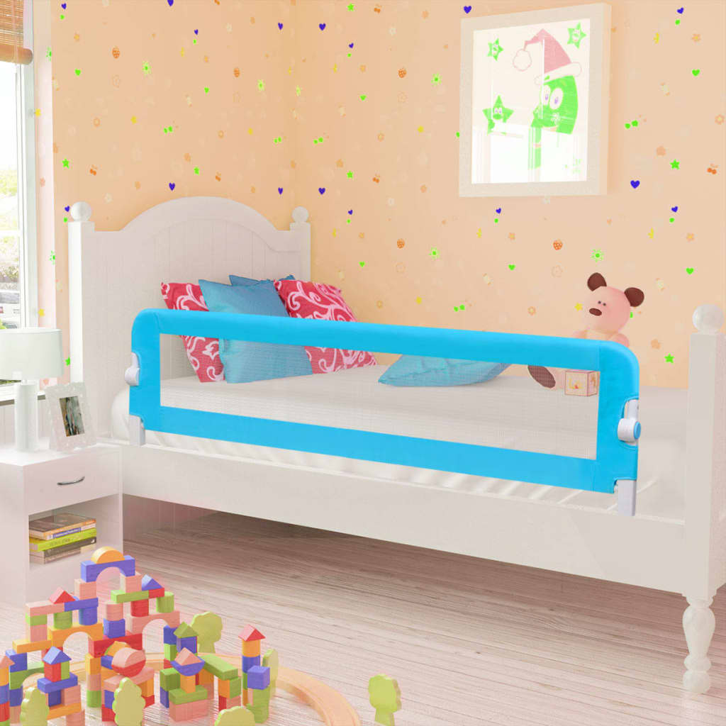 vidaXL Turvalaita sänkyyn 2 kpl sininen 150x42 cm