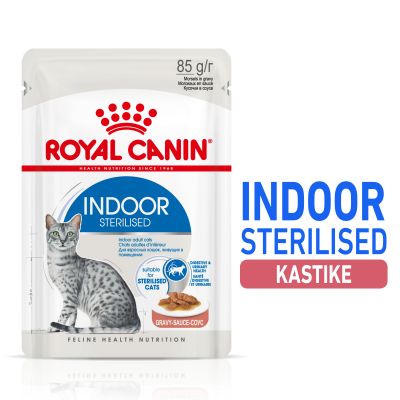 Royal Canin Indoor Sterilised in Gravy - 24 x 85 g
