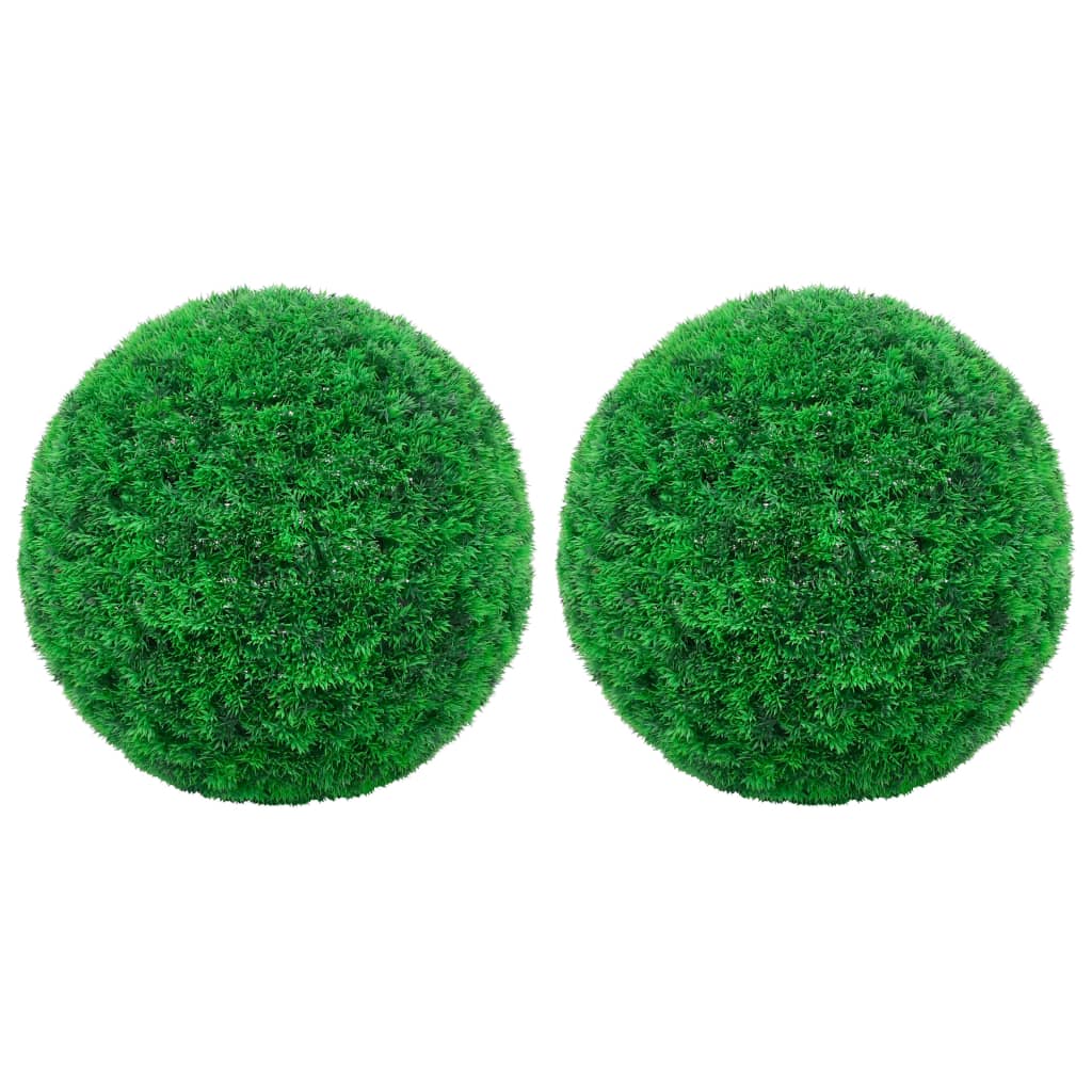 vidaXL Tekokasvi puksipuupallot 2 kpl 35 cm