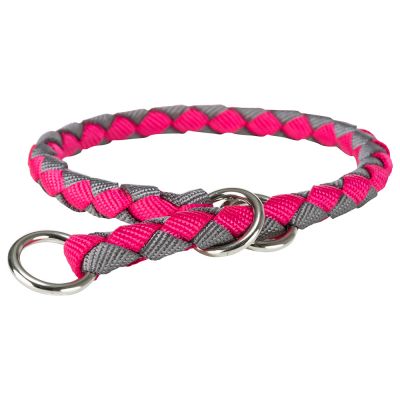 Trixie Cavo -vedonestopanta, fuksianpunainen/grafiitinharmaa - koko XS-S: kaulanympärys 25-31 cm, ø 12 mm