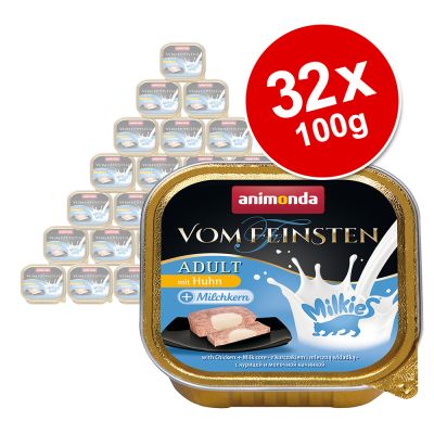 Animonda Vom Feinsten Adult Milkies 36 x 100 g - kana & maitoydin