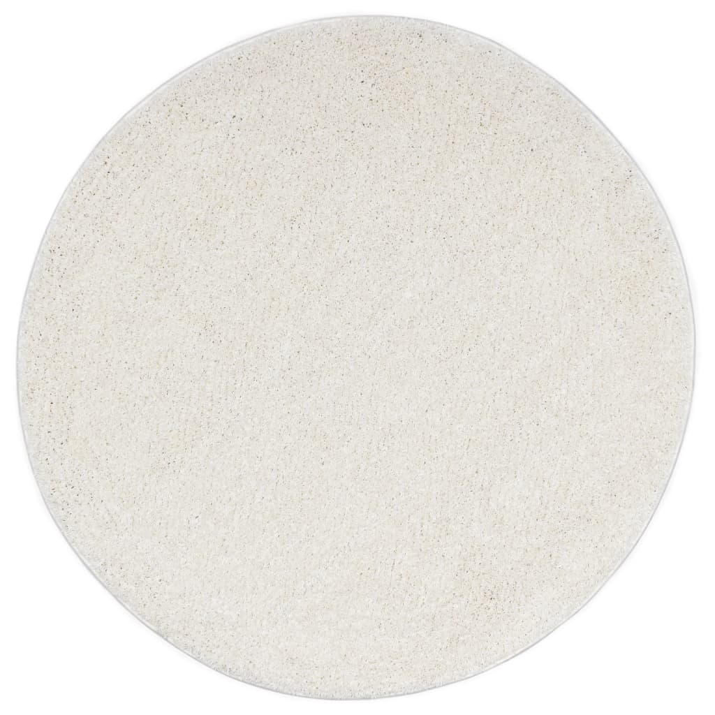 vidaXL Shaggy-matto 120 cm kerma