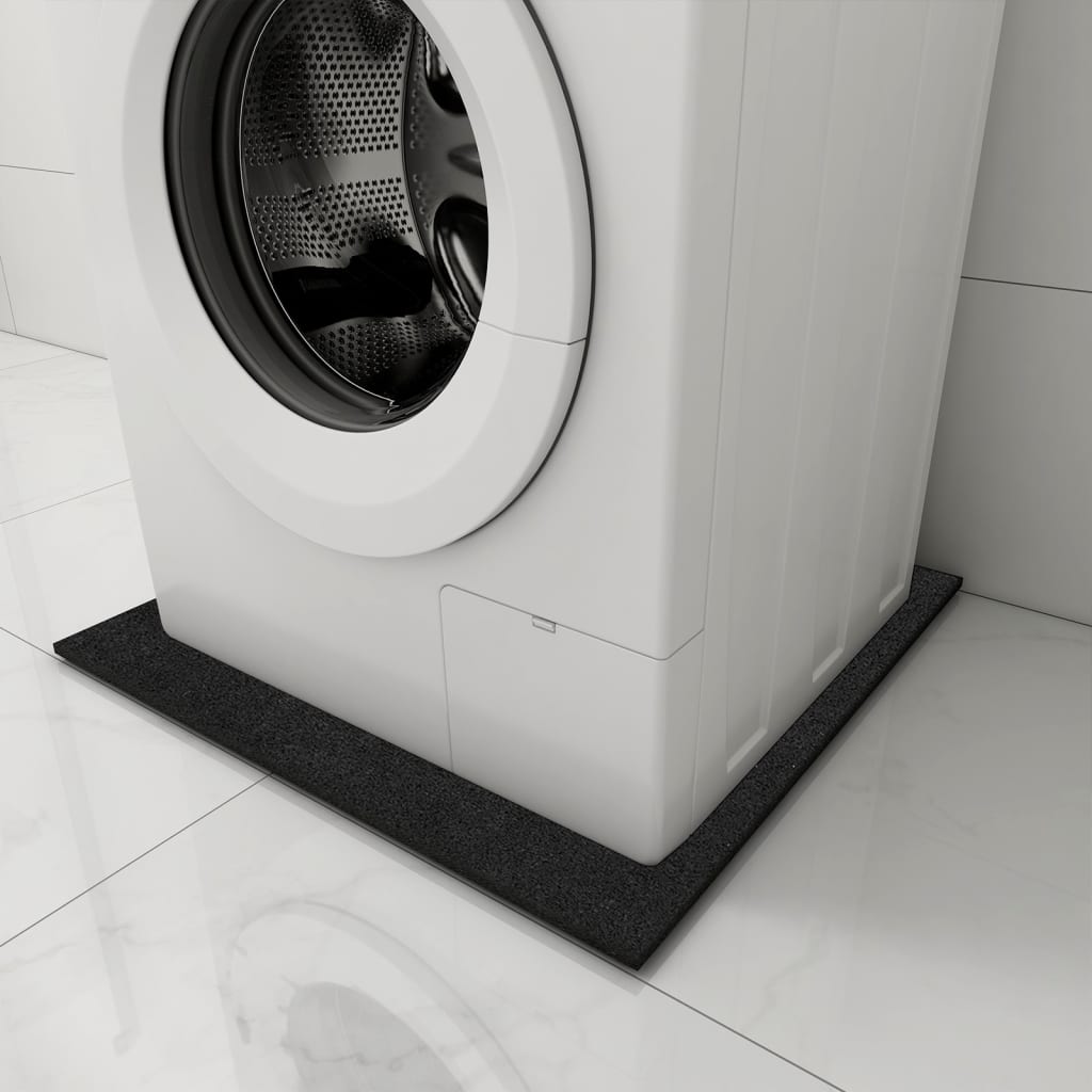 vidaXL Tärinää vaimentava pesukoneen alusmatto musta 60x60x0,6 cm