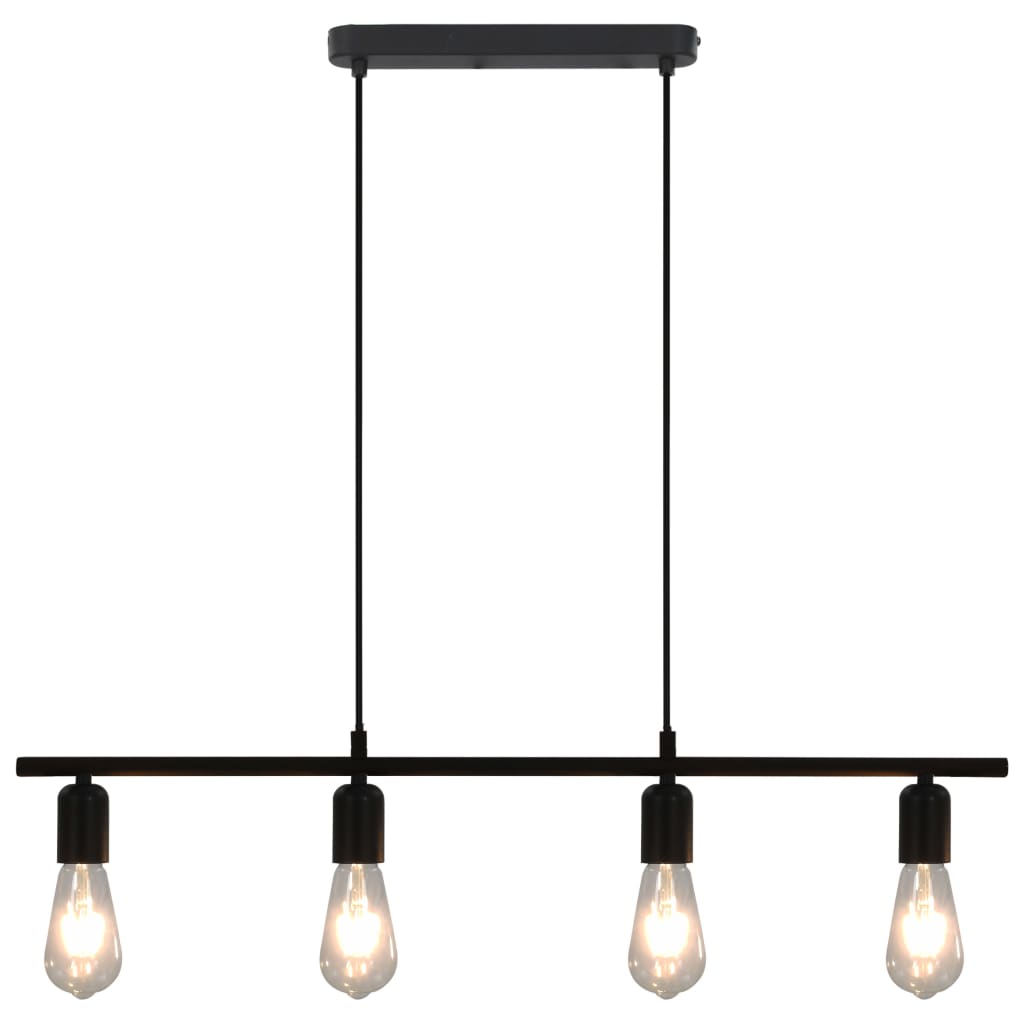 vidaXL Kattovalaisin musta 80 cm E27