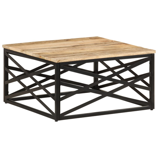 vidaXL Sohvapöytä 68x68x35 cm täysi mangopuu