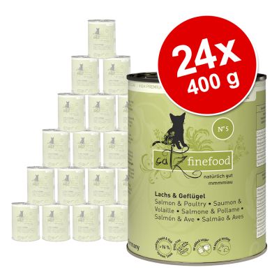 catz finefood -säästöpakkaus: 24 x 400 g - nauta & vasikka