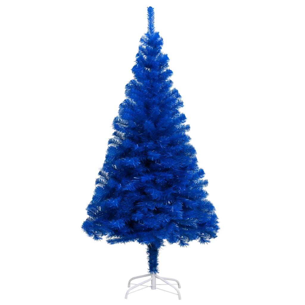 vidaXL Tekojoulukuusi jalustalla sininen 150 cm PVC