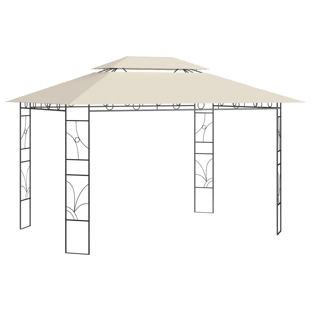 vidaXL Huvimaja 4x3x2,7 m kerma 160 g/m²