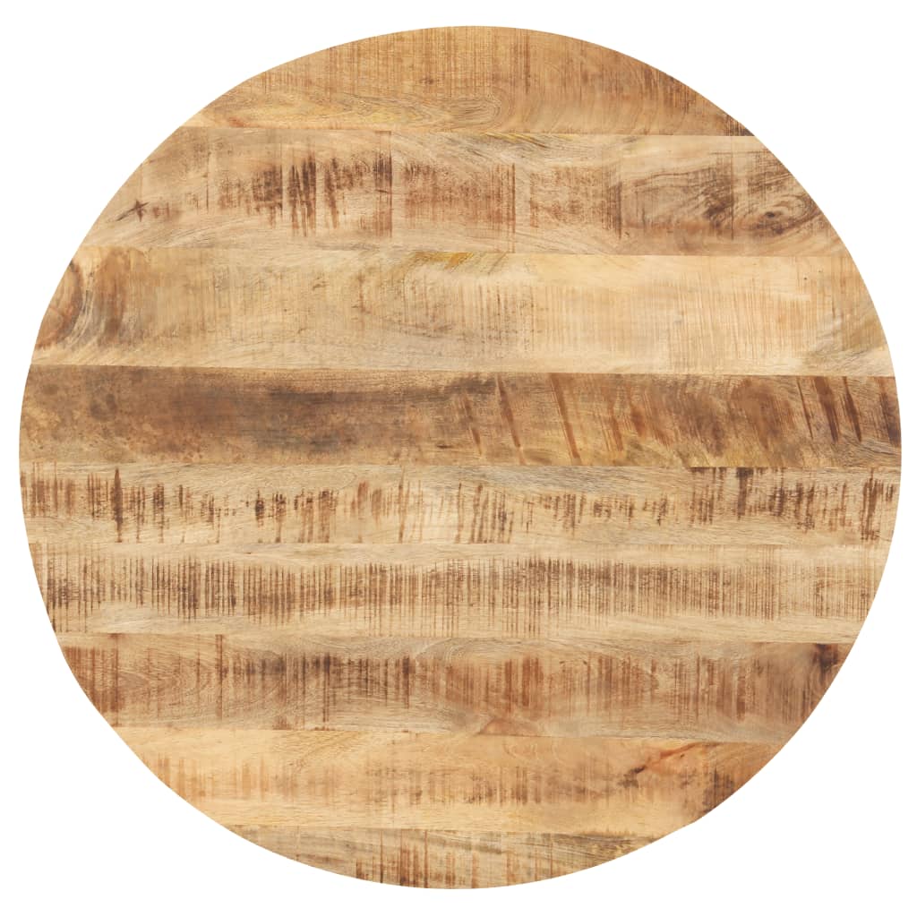 vidaXL Pöytälevy täysi mangopuu pyöreä 25-27 mm 70 cm