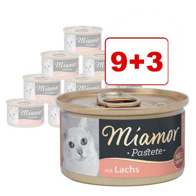 9 + 3 kaupan päälle! 12 x 85 g Miamor Paté - tonnikala