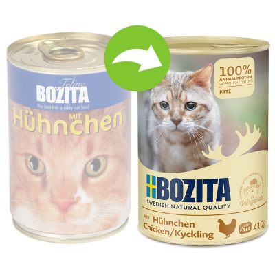 Bozita-purkkiruoka 6 x 410 g - kana