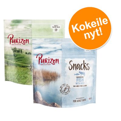 Kokeilusekoitus: Purizon-kissanherkut 2 x 40 g - kanaa kalalla / lammas & kala