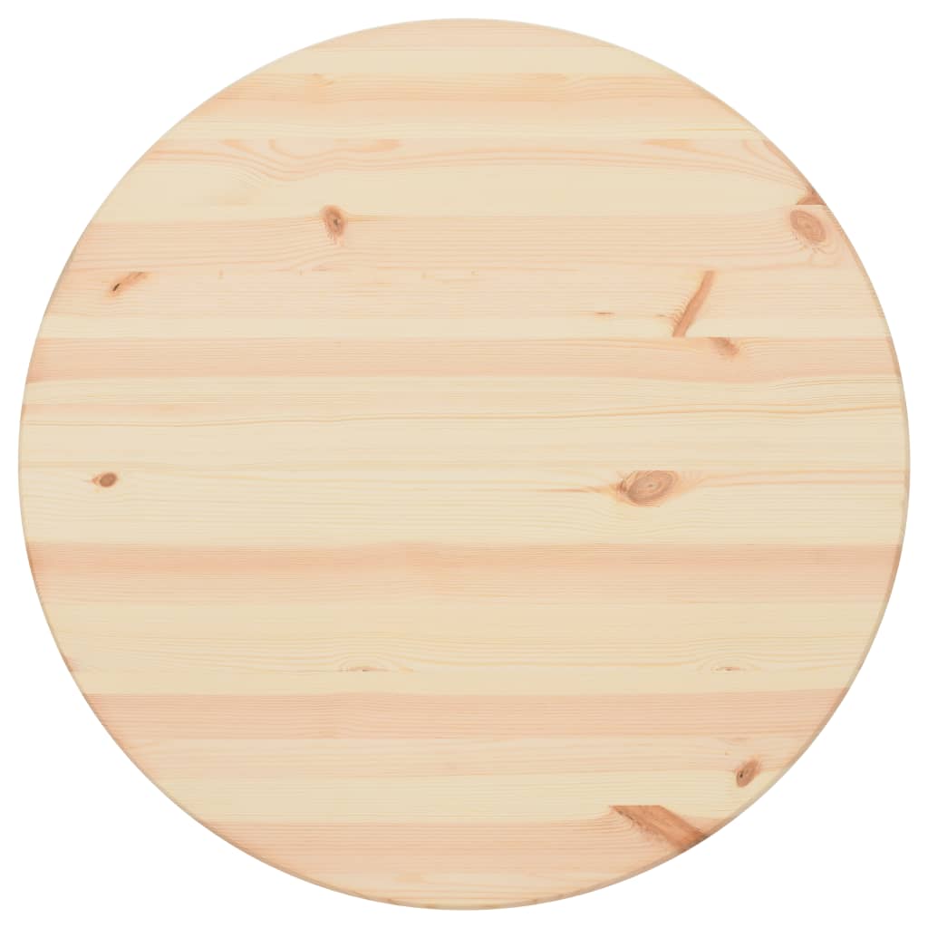 vidaXL Pöytälevy luonnollinen mänty pyöreä 25 mm 70 cm