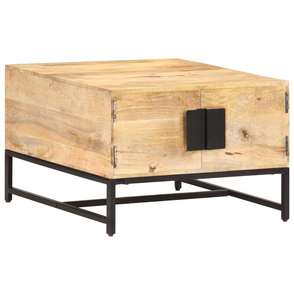 vidaXL Sohvapöytä 67x67x45 cm täysi mangopuu