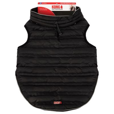 KONG Parachute Puffer -liivi musta - selän pituus n. 60 cm (L-koko)