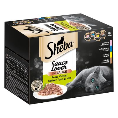 Sheba-rasialajitelma 12 x 85 g - Sauce Lover